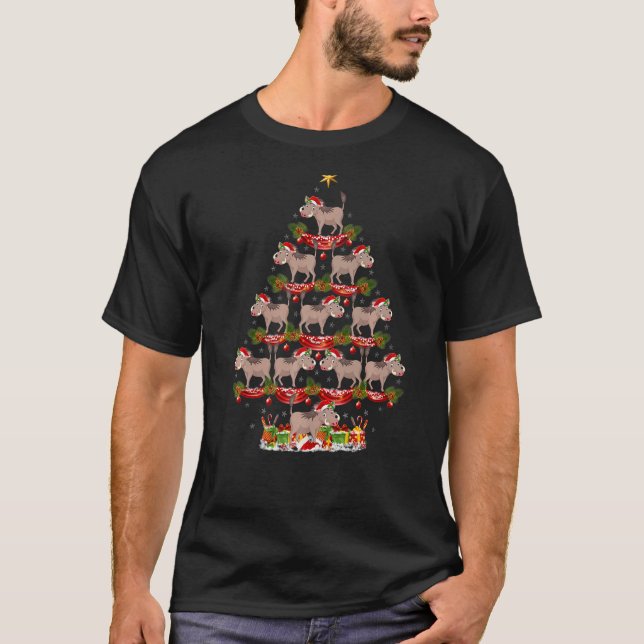Camiseta Warthog  Xmas Holiday Santa Warthog Christmas Tree (Frente)