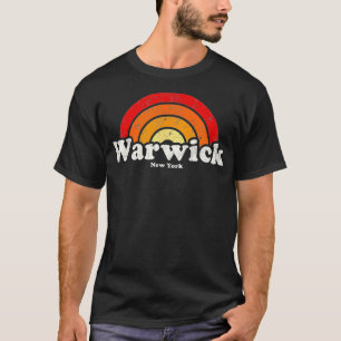 Camiseta Warwick New York NY Vintage 70s Retro Rainbow Desi