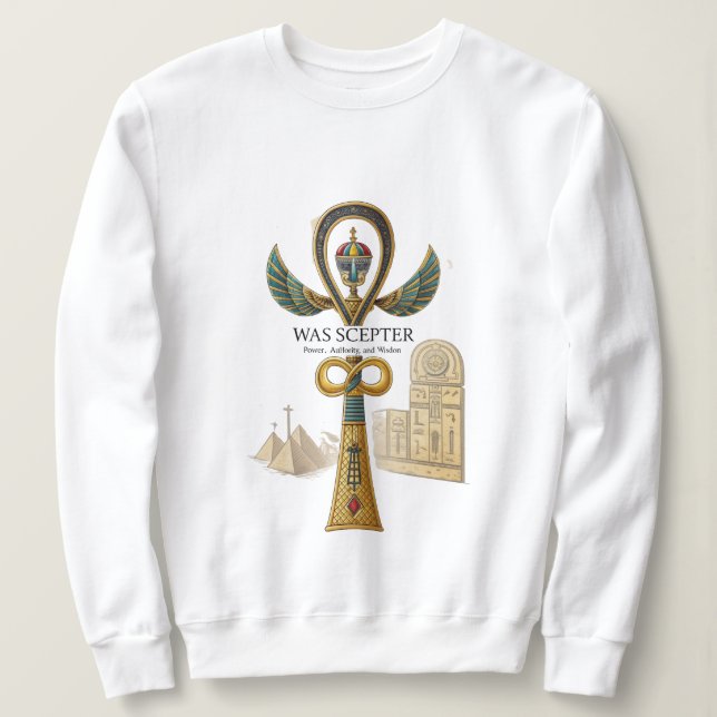 Camiseta Was Scepter – Poder do Antigo Egito (Frente do Design)