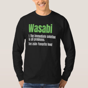 Camiseta Wasabi Rabanete Japonês Molho Apimentado Favorito