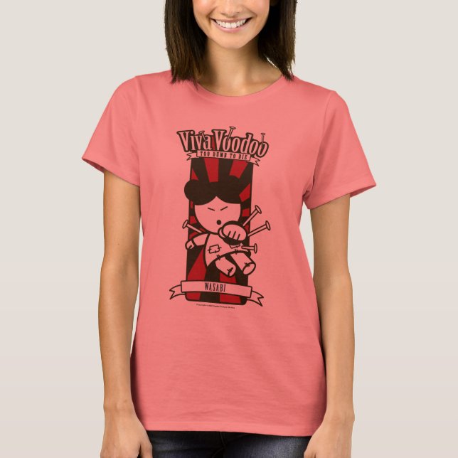 Camiseta "Wasabi", senhoras montadas em t-shirt (Frente)