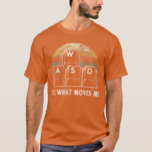 Camiseta WASD É O Que Me Move Engraçado PC Gamer Computador