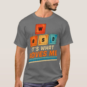 Camiseta WASD é o que me move o gamer de PC