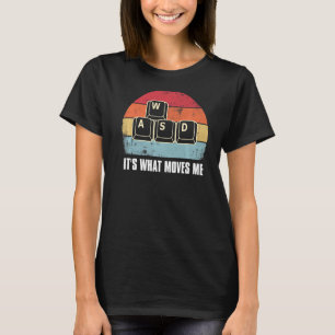 Camiseta WASD É o que me move os jogos do Pc Gamer