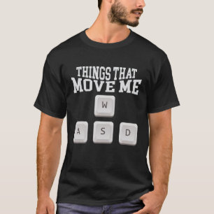 Camiseta WASD PC Gamer Vídeo que não consigo ouvir você Est