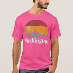 Camiseta Washington 70S 80S Retro Vintage Mountain Ski Hiki