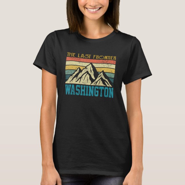 Camiseta Washington, a última fronteira das montanhas da Vi (Frente)