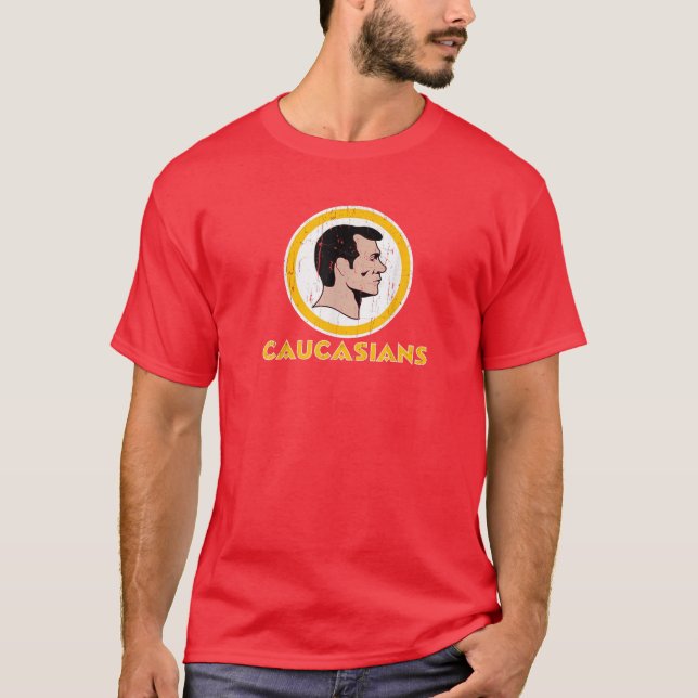 Camiseta Washington Caucasianos Futebol Rednecks (Frente)
