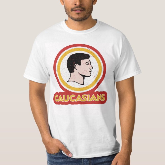 Camiseta " Washington Caucasianos Redskins - Caucasianos" (Frente)