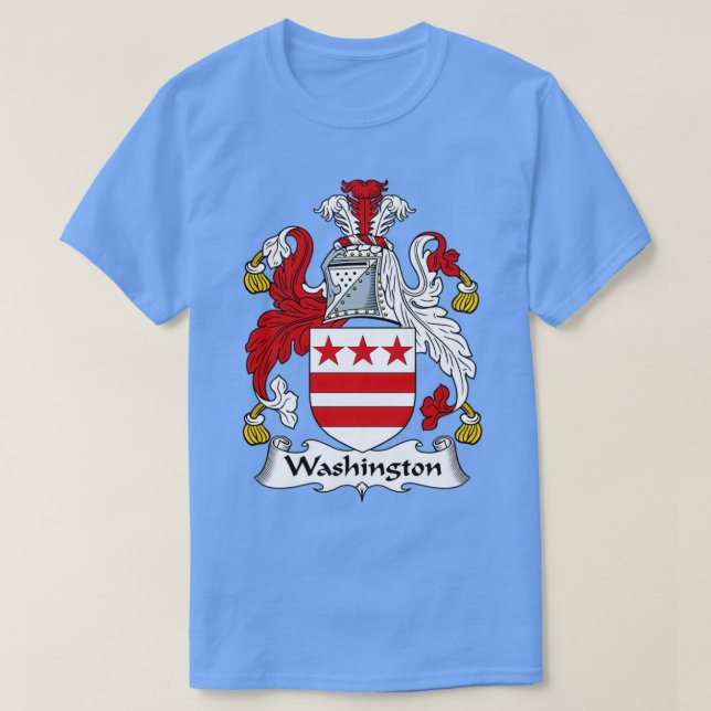 Camiseta Washington Coat of Arms Family Crest  (Frente do Design)