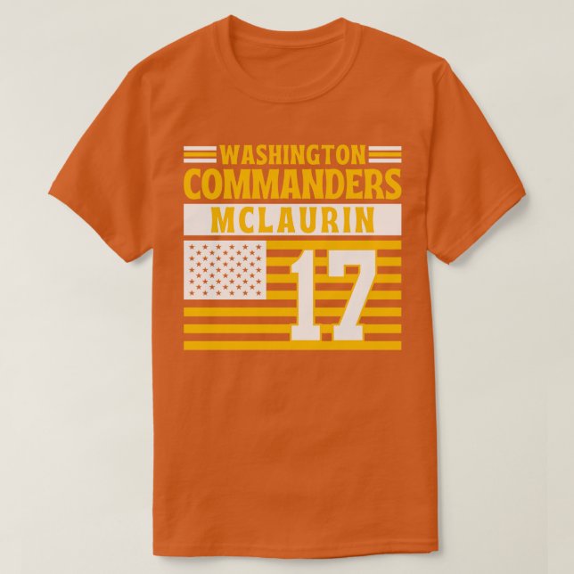 Camiseta Washington Commanders McLaurin 17 American Flag T (Frente do Design)