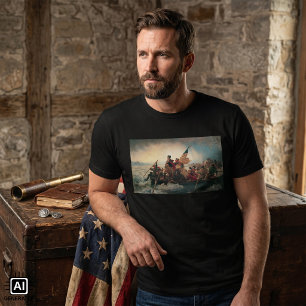 Camiseta Washington Cruzando o Delaware por Emanuel Leutze