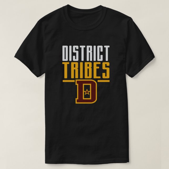 Camiseta Washington D.C. Esporte "Tribos Distritais" T-Shir (Frente do Design)
