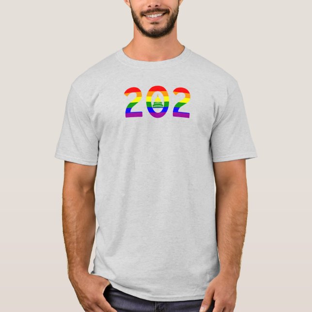 Camiseta Washington D.C. Rainbow Pride (Frente)