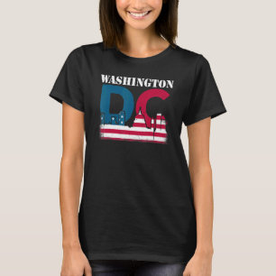 Camiseta Washington Dc Capitol Hill American Flag Usa orgul
