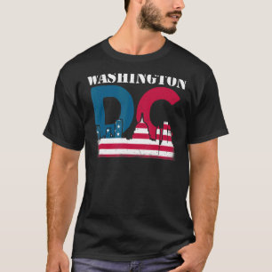 Camiseta Washington Dc Capitol Hill American Flag Usa orgul