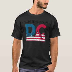 Camiseta Washington Dc Capitol Hill American Flag Usa orgul