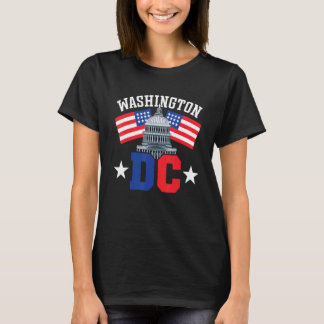 Camiseta Washington Dc Capitol Hill American Flag Usa orgul