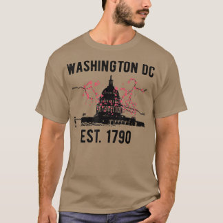 Camiseta Washington DC Cherry Blossom Capitol Hill EUA Souv