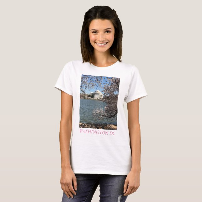 CAMISETA WASHINGTON DC DA FLOR DE CEREJEIRA (Frente Completa)