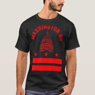 Camiseta Washington Dc Flag Love Capitol Hill Souvenir Trav
