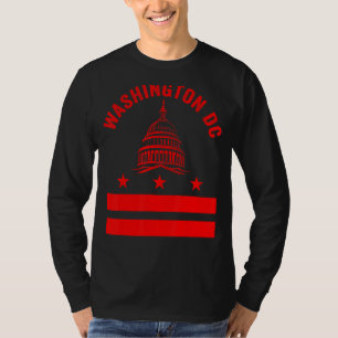 Camiseta Washington Dc Flag Love Capitol Hill Souvenir Trav