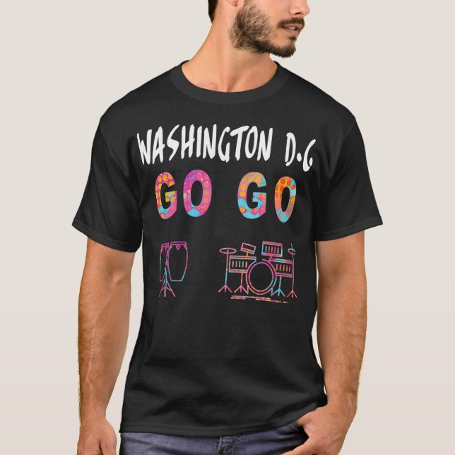Camiseta Washington DC Go Go music lover gift (Frente)
