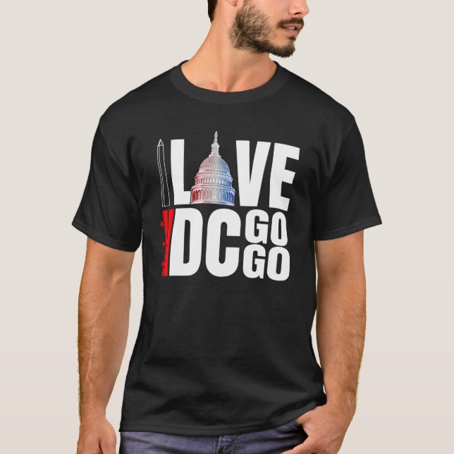 Camiseta Washington DC I Love Go Music 13 (Frente)