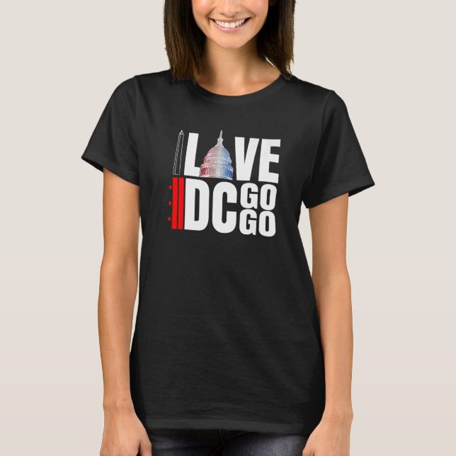 Camiseta Washington DC I Love Go Music 13 (Frente)