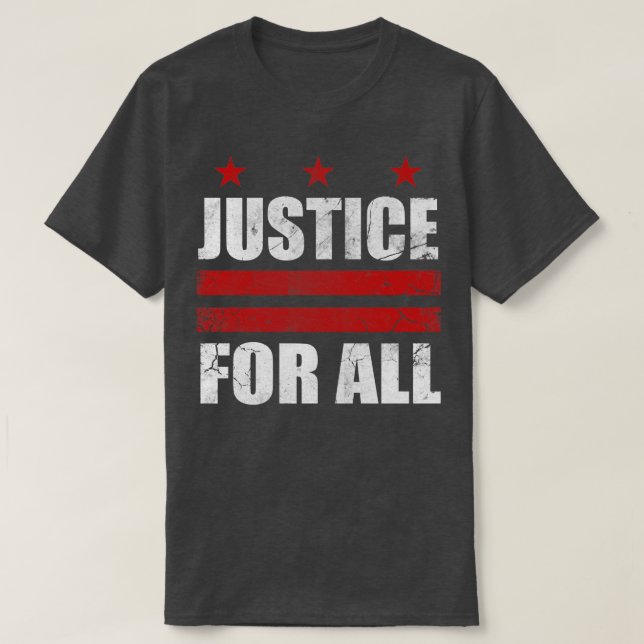 Camiseta Washington DC Justiça para Todos (Frente do Design)
