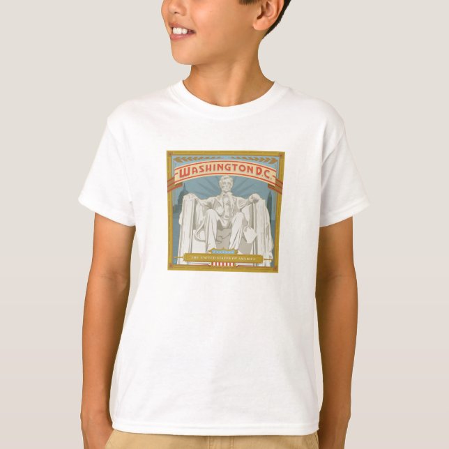 Camiseta Washington DC | Memorial Lincoln (Frente)