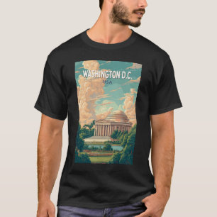 Camiseta Washington DC Memorial Thomas Jefferson Viagem Art