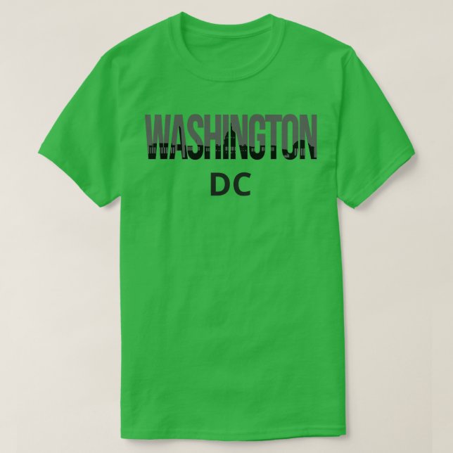 Camiseta Washington DC Skyline Pride I (Frente do Design)