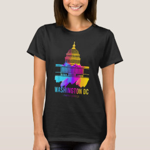 Camiseta Washington DC skyline Watercolor Souvenirs EUA Cap