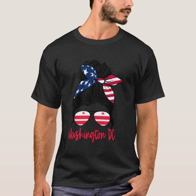 Camiseta Washington Dc Washington Dc Flag Statefriend (Frente)