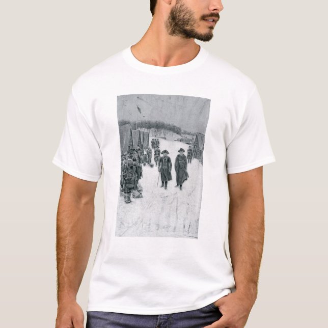 Camiseta Washington e Steuben na forja do vale (Frente)