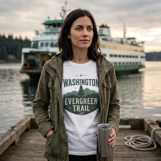Camiseta Washington Evergreen Trail (Criador carregado)
