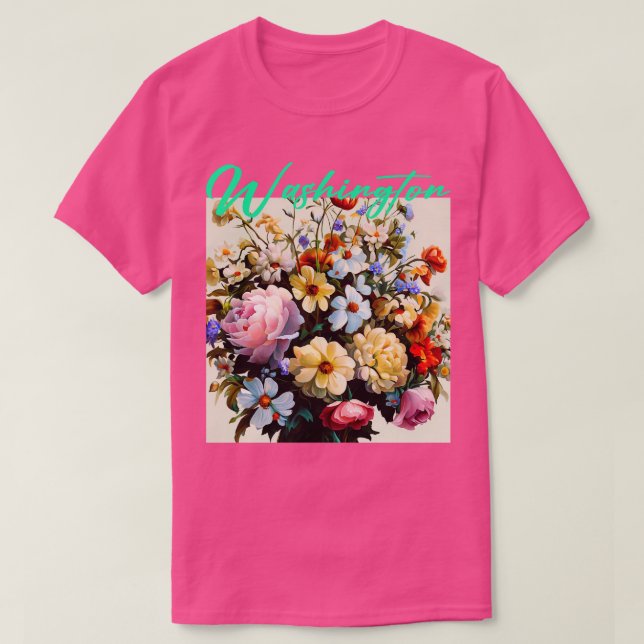 Camiseta Washington Flower (Frente do Design)