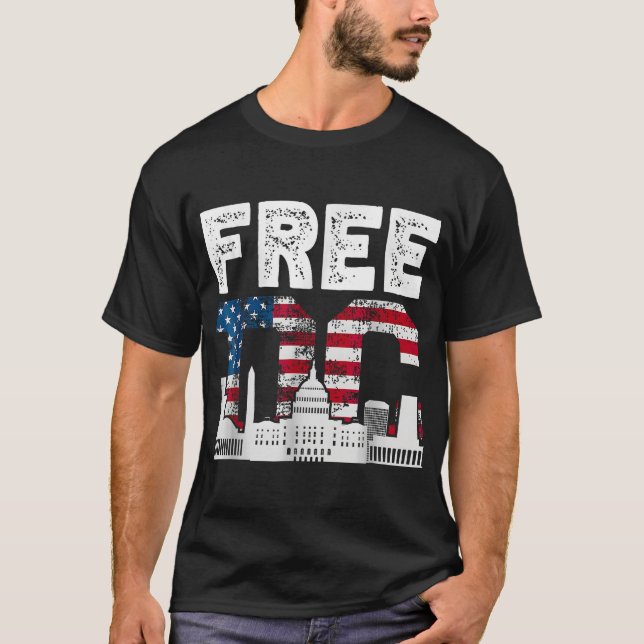 Camiseta Washington Free Dc Free (Frente)