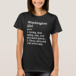 Camiseta Washington Girl Nc North Carolina Funny Home<br><div class="desc">Raízes do Lar da Cidade Funny da Nc. North Carolina</div>