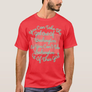 Camiseta Washington Girl para a esposa filha mãe irmã Girlf
