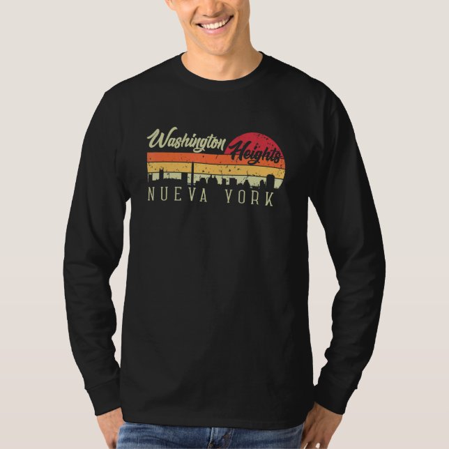 Camiseta Washington Heights Nueva York Nova York - Estilo R (Frente)