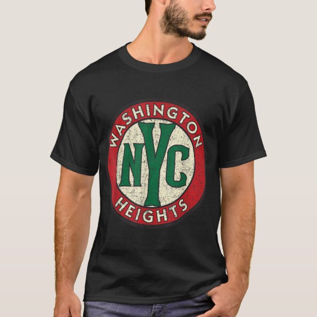 Camiseta Washington Heights Vintage Road Sinal Distúrbio Pr (Frente)
