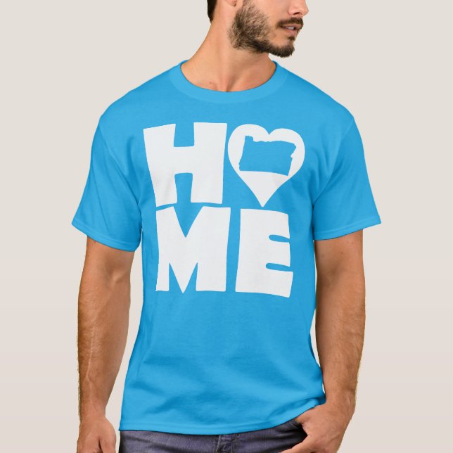 Camiseta Washington Home Heart State Tees (Frente)
