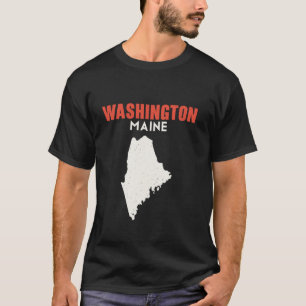 Camiseta Washington Maine EUA State America Viagem Mainer
