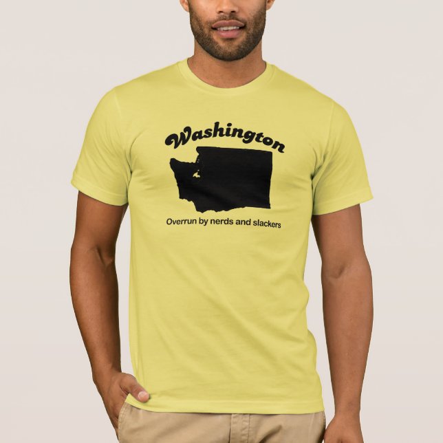 Camiseta Washington - nerd e Slackers (Frente)