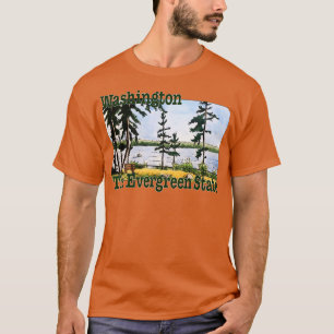 Camiseta Washington O Estado Evergreen