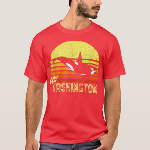 Camiseta Washington Orca Killer Whale Puget Sound Marine Bi