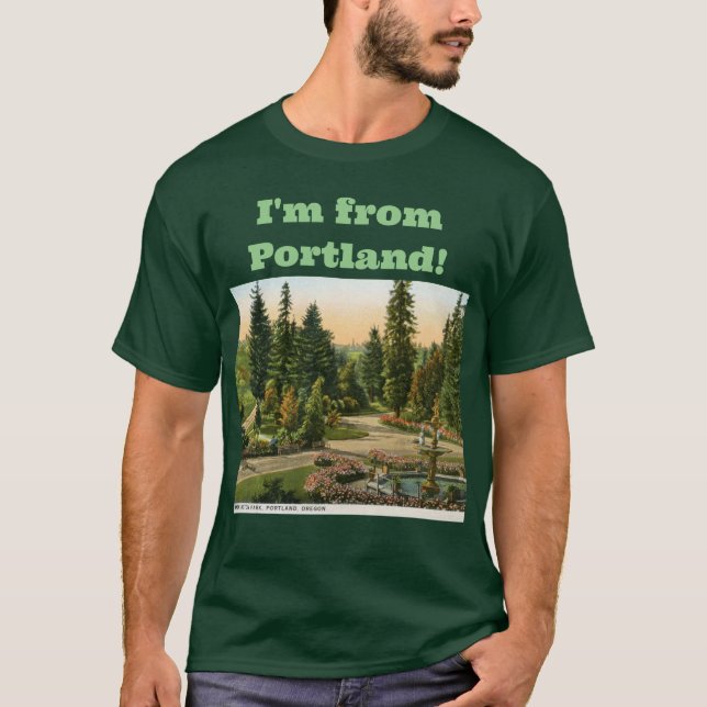 Camiseta Washington Park, Portland, Oregon Vintage (Frente)