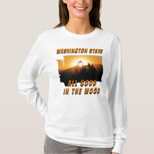 Camiseta Washington State All Good in the Wood
